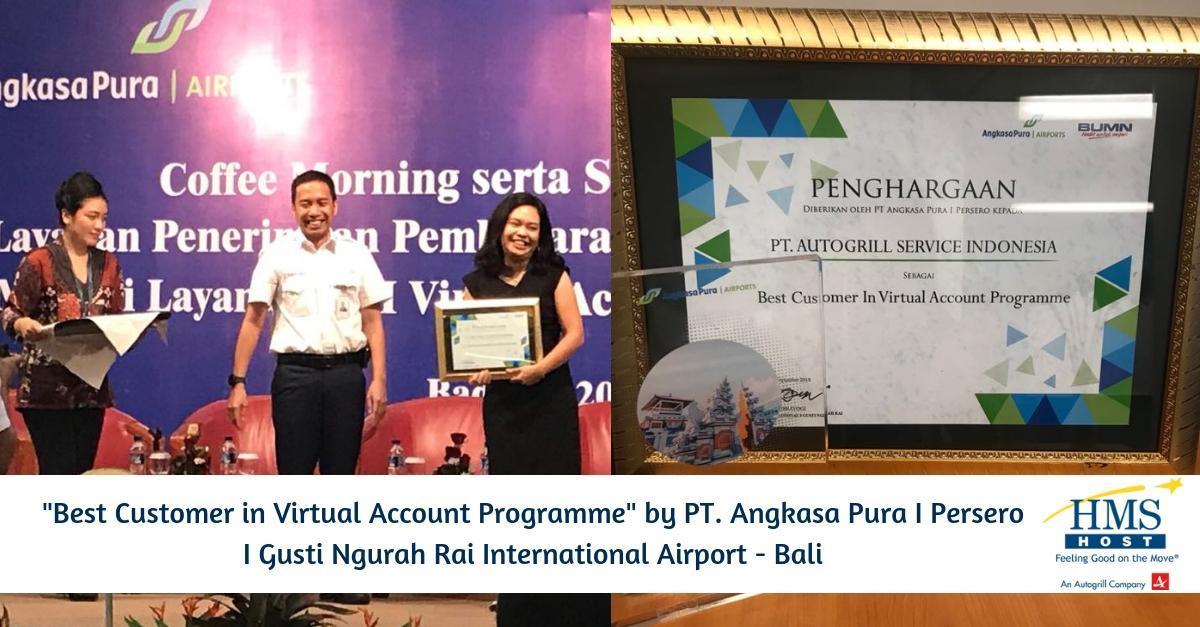 Autogrill Indonesia has been awarded “Best Customer in Virtual Account Programme"
